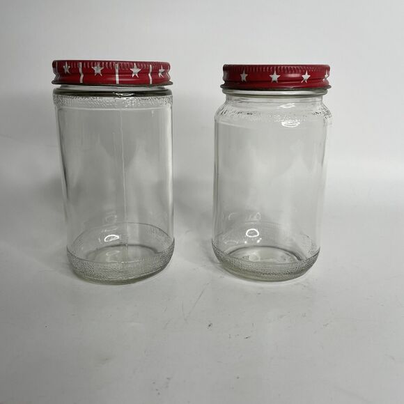 2 Vintage FLAVOR BUDS 100% PURE COFFEE GLASS BOTTLES / JAR Original Lids - Picture 2 of 11